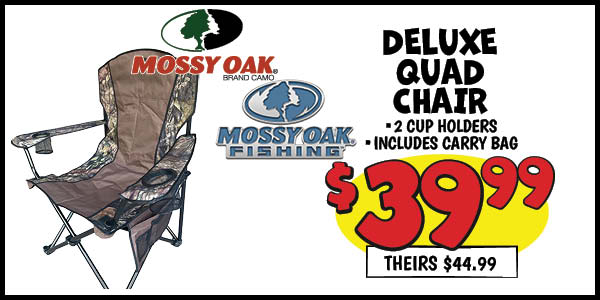 Deluxe quad chair: Our Price: $39.99, theirs: $44.99