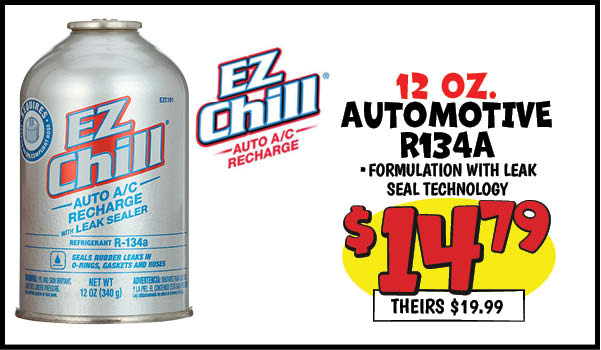 Automotive r134a: Our Price: $14.79, theirs: $19.99