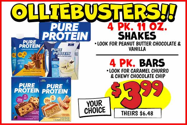Pure Protein Shakes and Bars