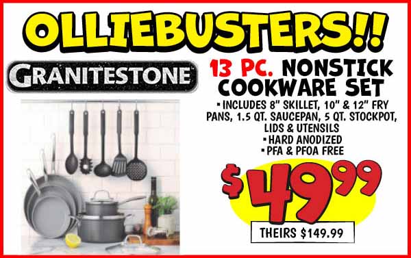 Granitestone 13 pc. Nonstick Cookware Set