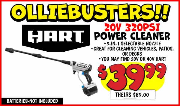 Hart 20V 320PSI Power Cleaner