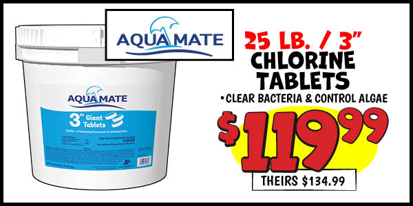 Aquamate 25 lb. Chlorine Tablets