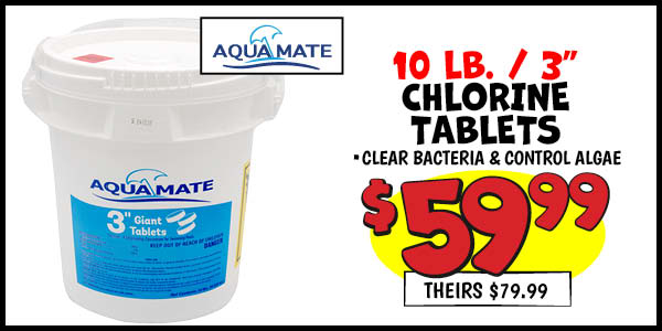 Aquamate 10 lb. Chlorine Tablets