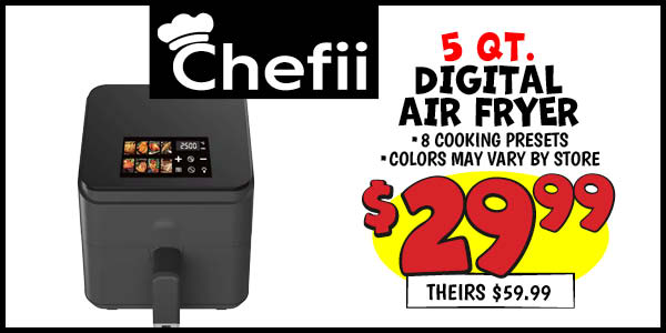 Chefii 5 qt. Digital Air Fryer