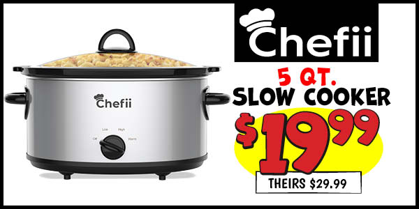 Chefii 5 qt. Slow Cooker