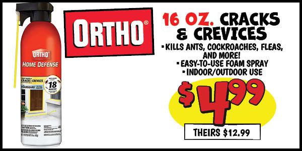16 oz. ortho cracks and crevices: Our Price: $4.99, theirs: $12.99
