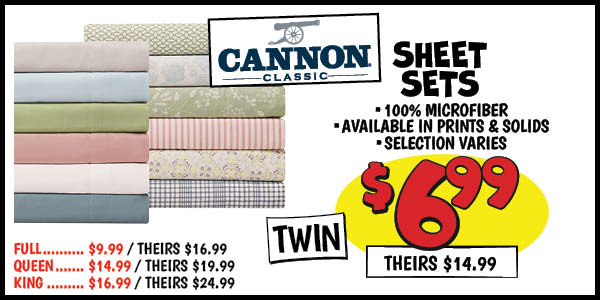 Cannon Sheet Sets