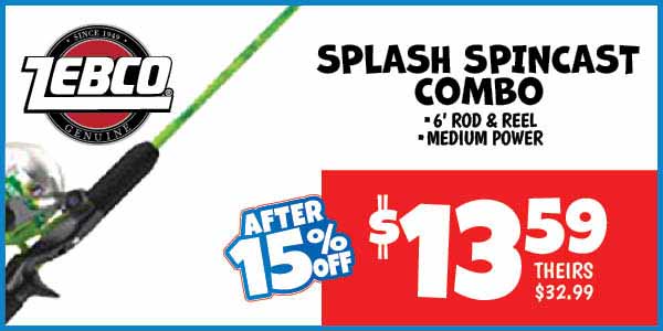 Spincast,Combo,Our Price: $13.59 After Discount, theirs: $32.99