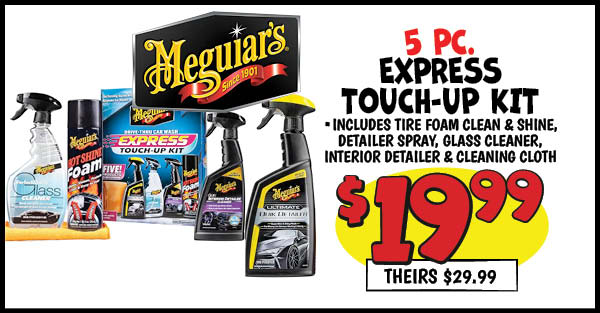 Meguiar's 5 pc. express touch-up kit: Our Price: $19.99, theirs: $29.99