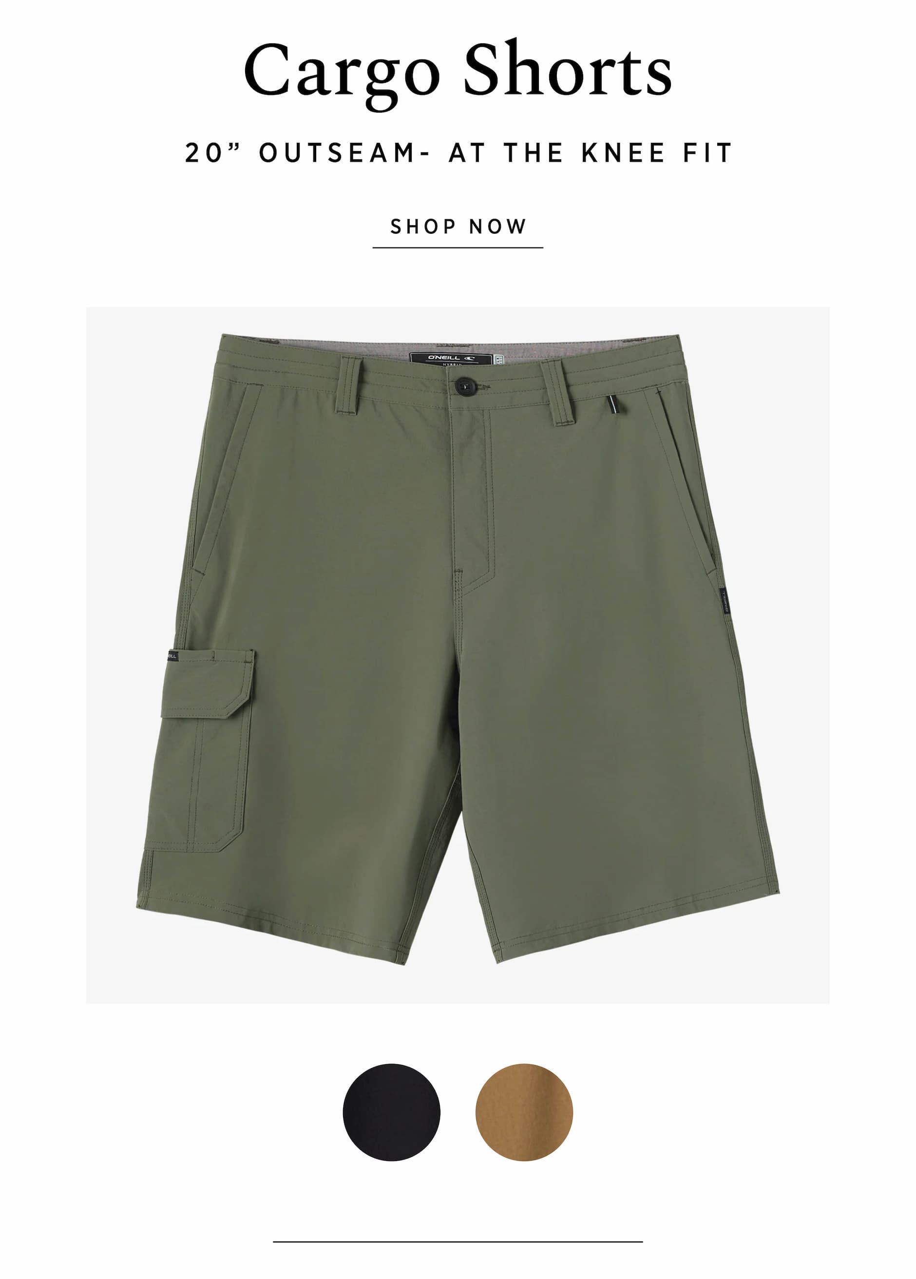 TRVLR 20" CARGO SHORTS