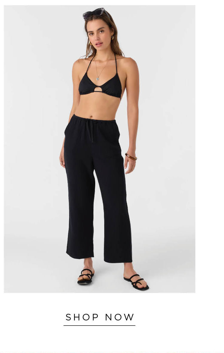 BRENDA CRINKLE DOUBLE GAUZE BEACH PANTS
