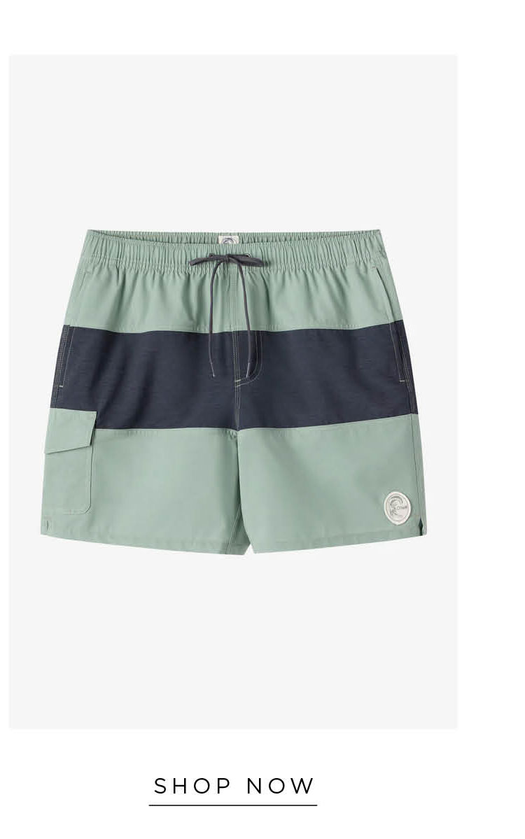 O'RIGINALS MIDWAY ELASTIC WAIST 16" SWIM TRUNKS