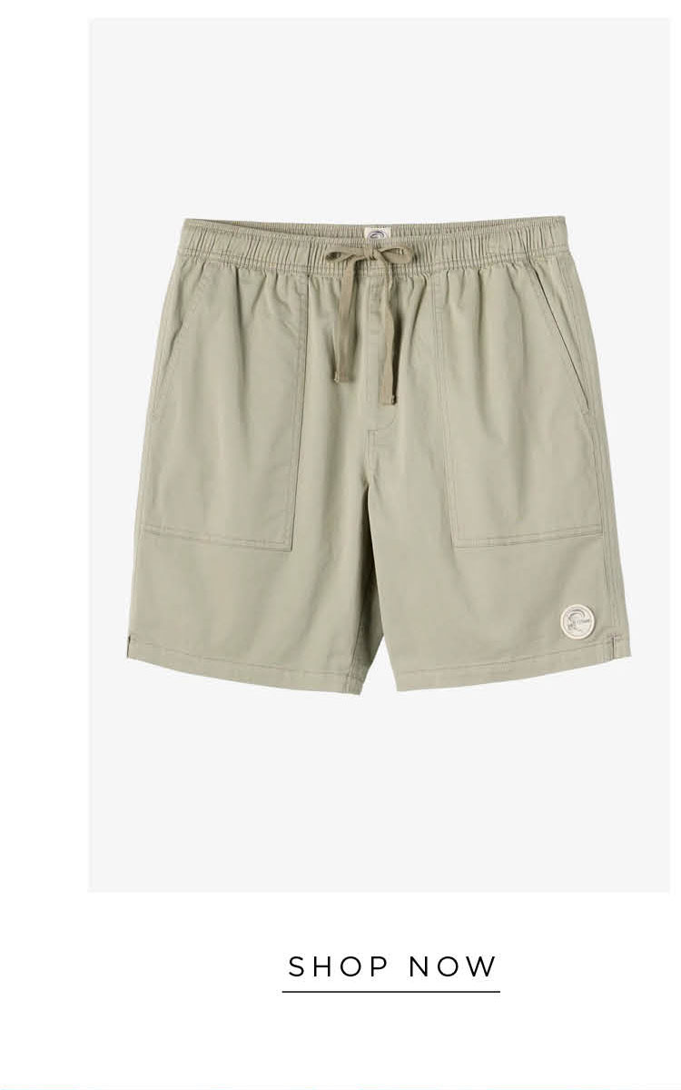 O'RIGINALS GETAWAY ELASTIC WAIST 18" SHORTS