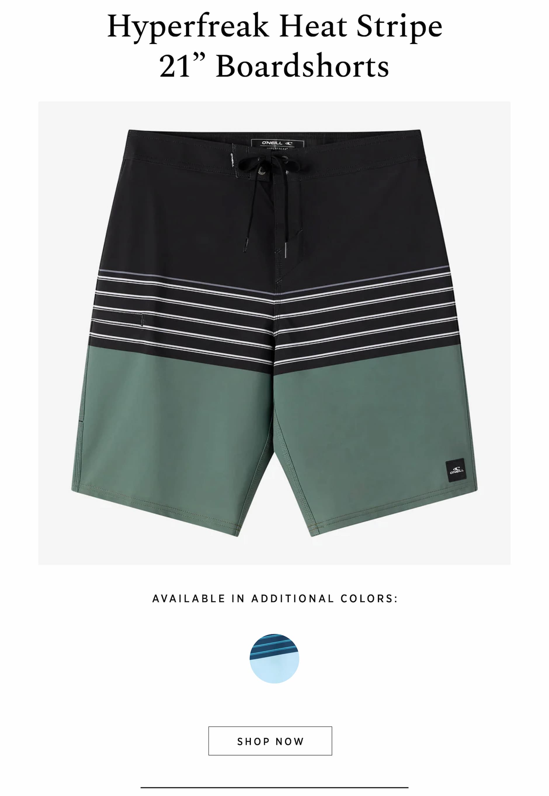 HYPERFREAK HEAT STRIPE 21" BOARDSHORTS