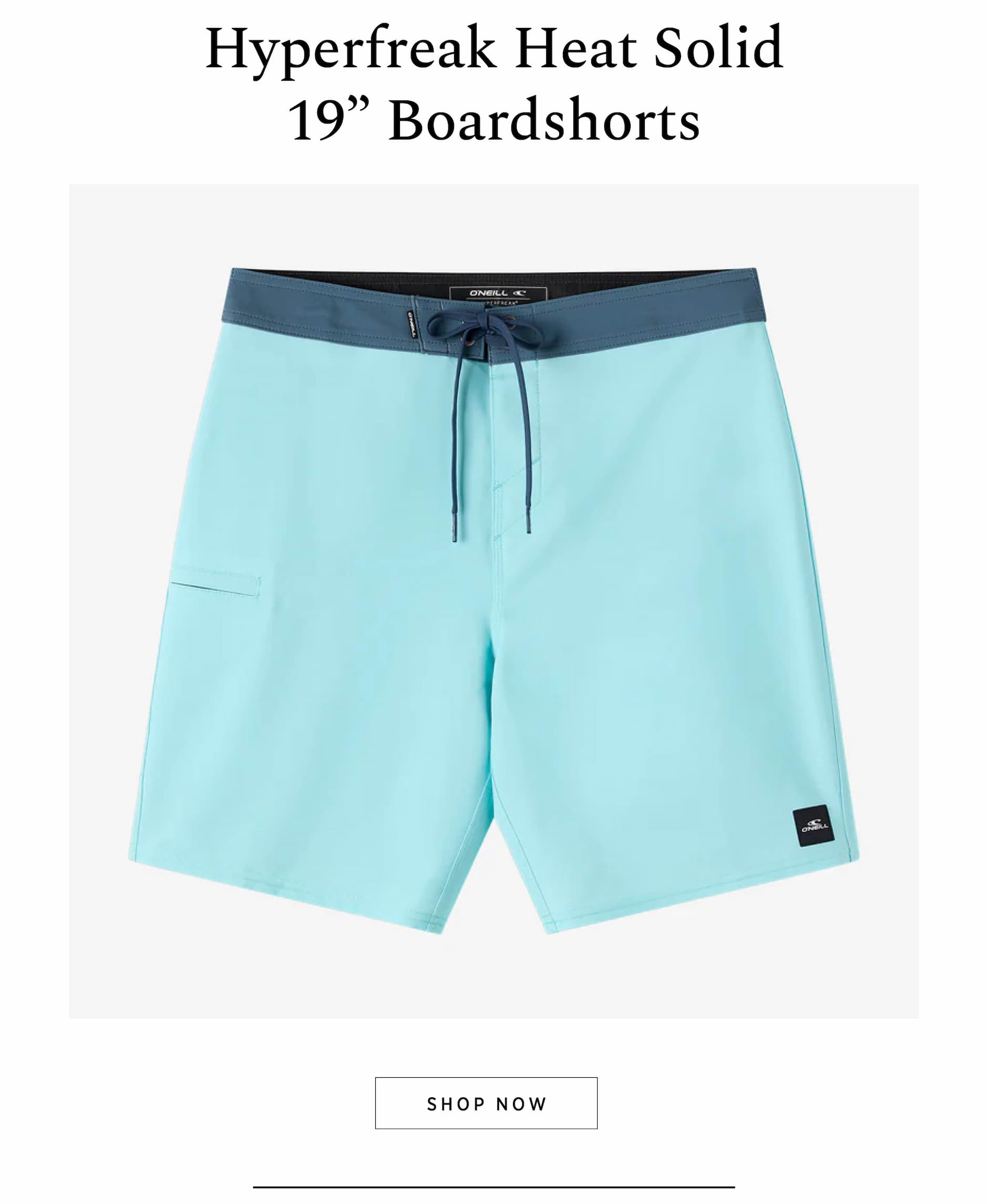 HYPERFREAK HEAT SOLID 19" BOARDSHORTS