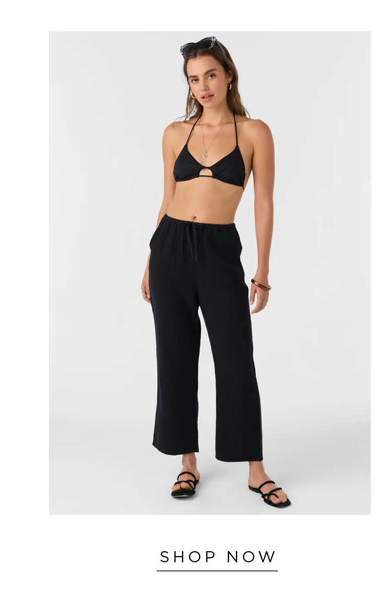 BRENDA CRINKLE DOUBLE GAUZE BEACH PANTS