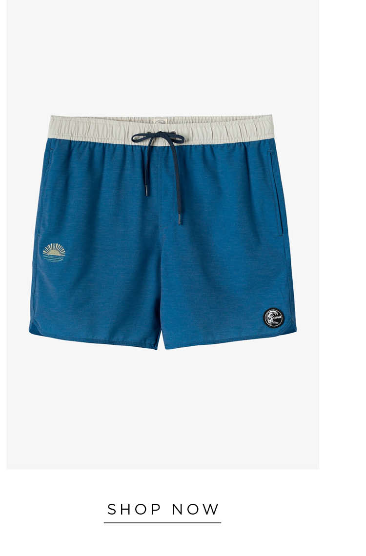 O'RIGINALS SOLID SCALLOP VOLLEY 16" SWIM TRUNKS