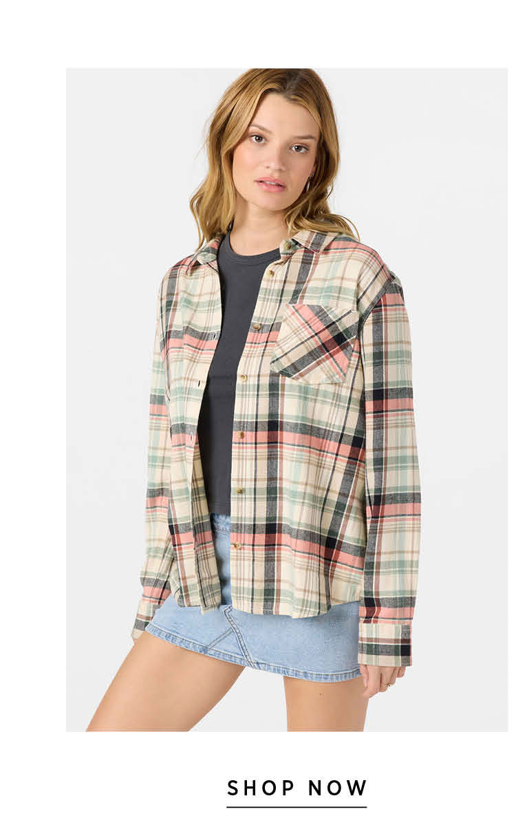 Logan Flannel Long Sleeve Top