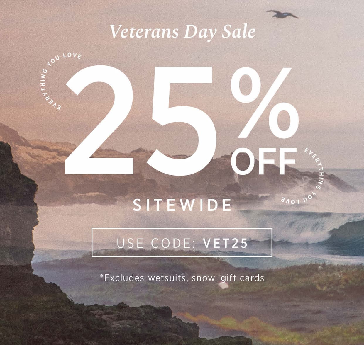 USE CODE: VET25