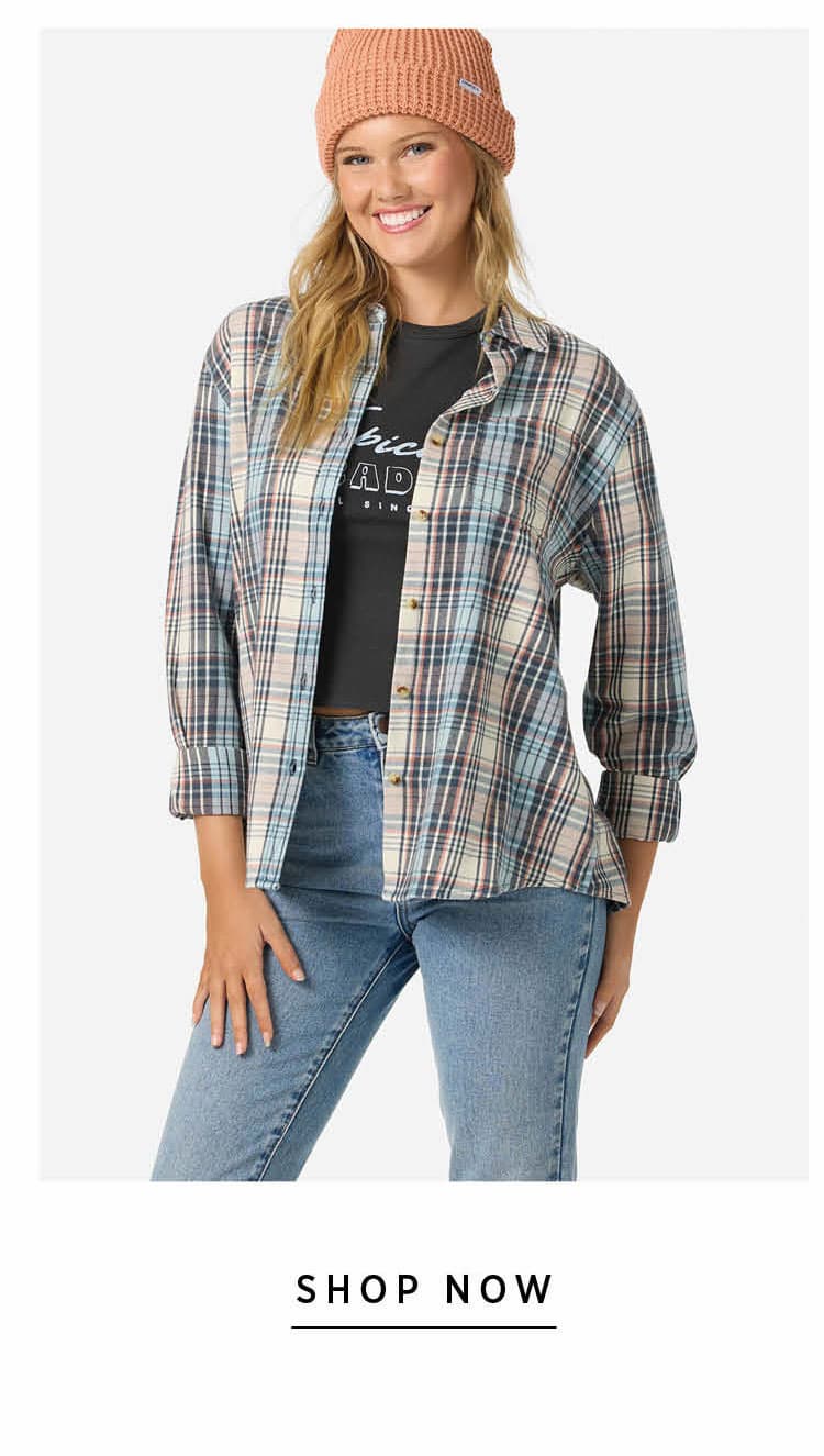 Logan Flannel Long Sleeve Top