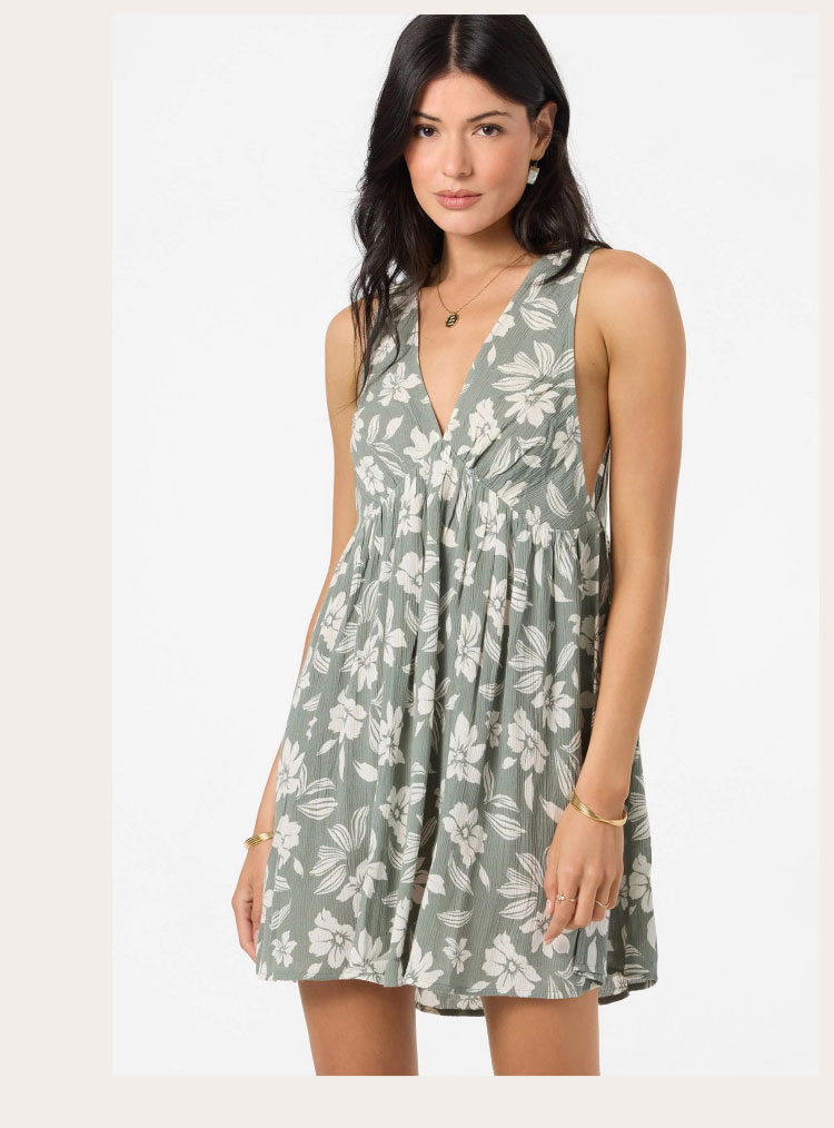 Shop Saltwater Essentials Teddy Printed Mini Cover-Up Dress