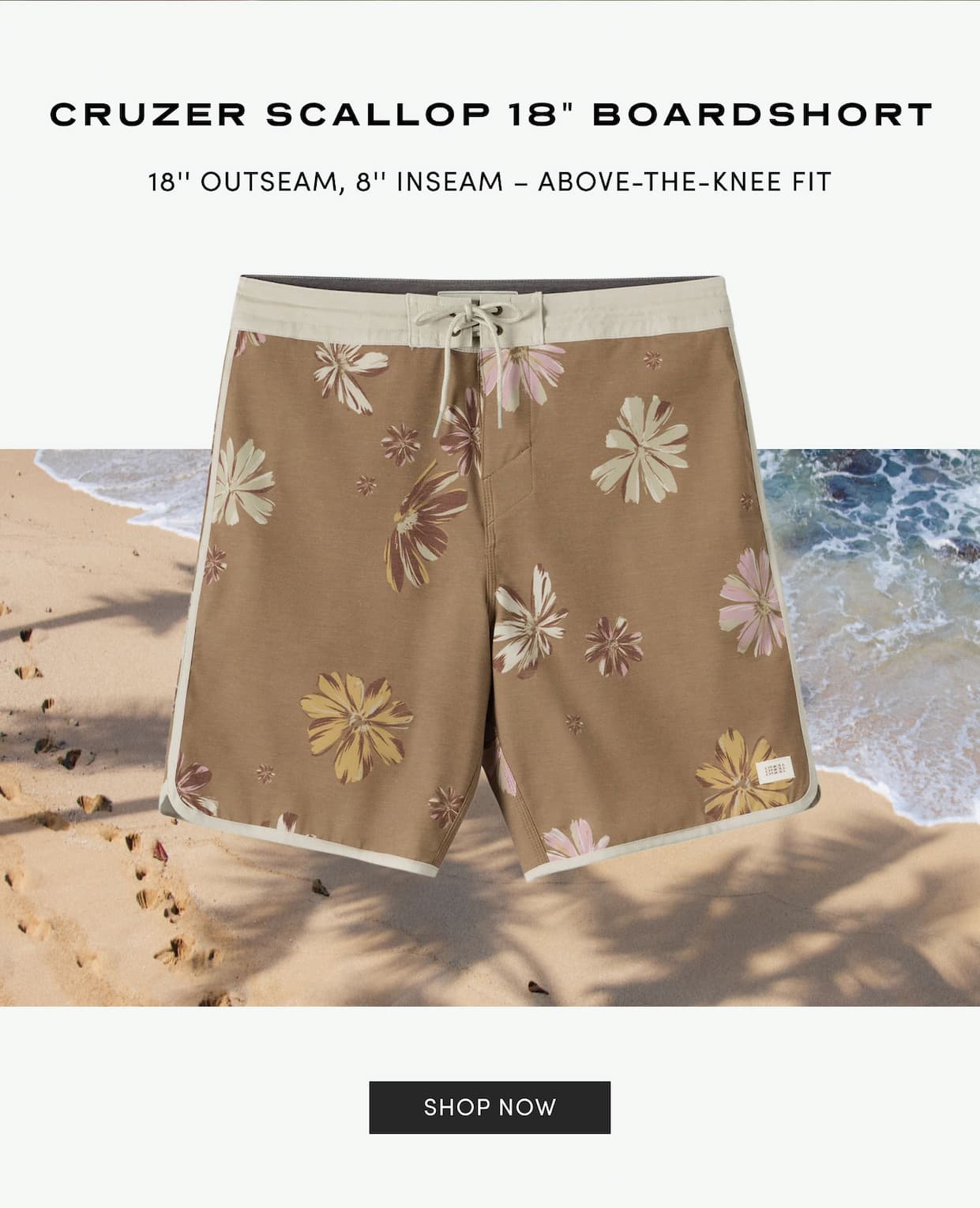 Shop Cruzer Scallop 18" Boardshorts