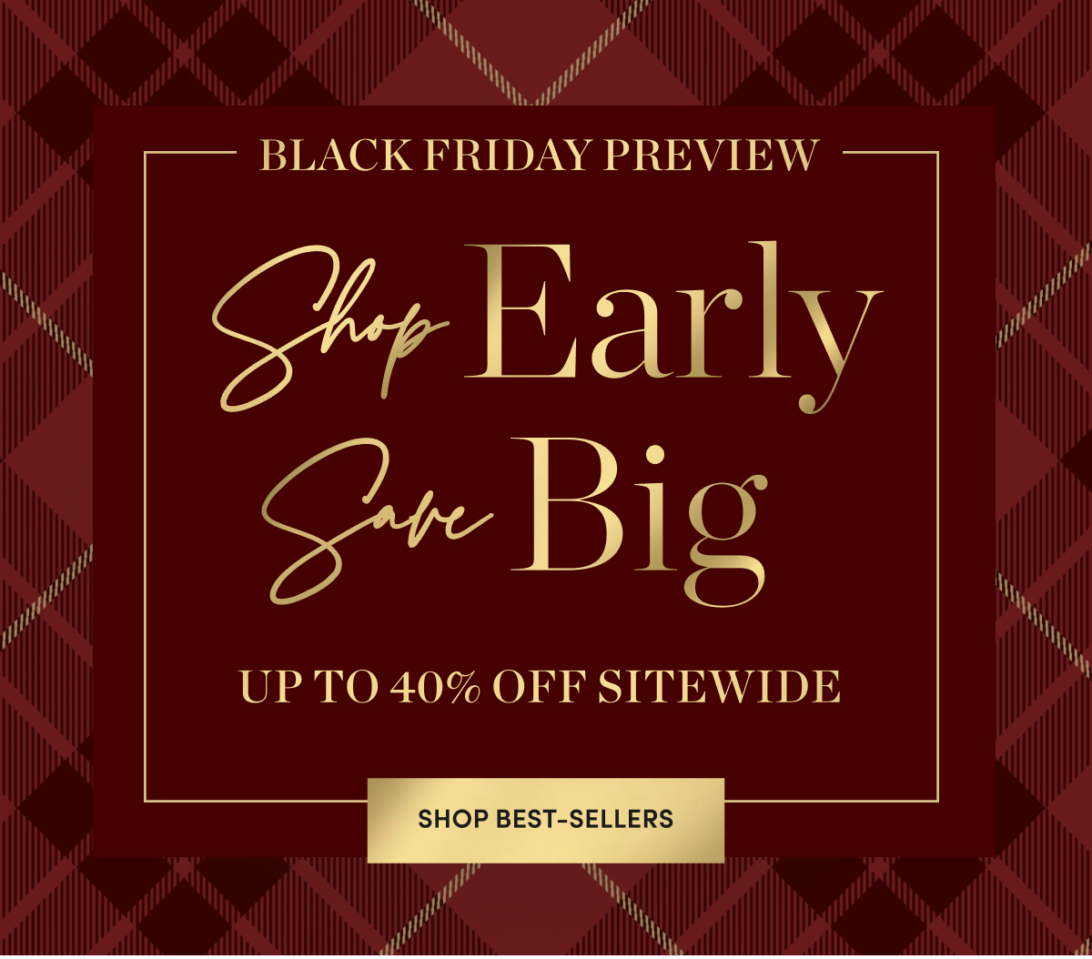 Up to 40 Percent Off Sitewide