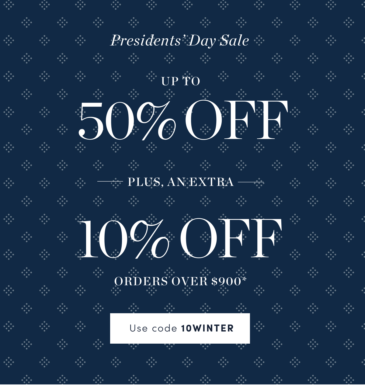 Up to 50 Percent Off Sitewide