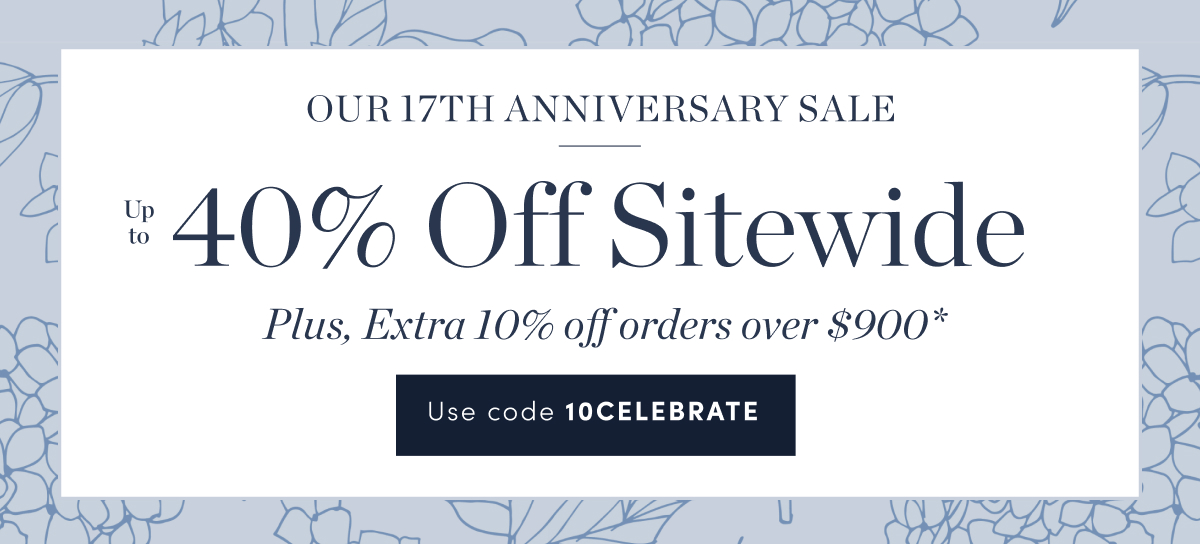 Up to 40 Percent Off Sitewide