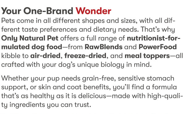 20% Off Only Natural Pet Dog Food