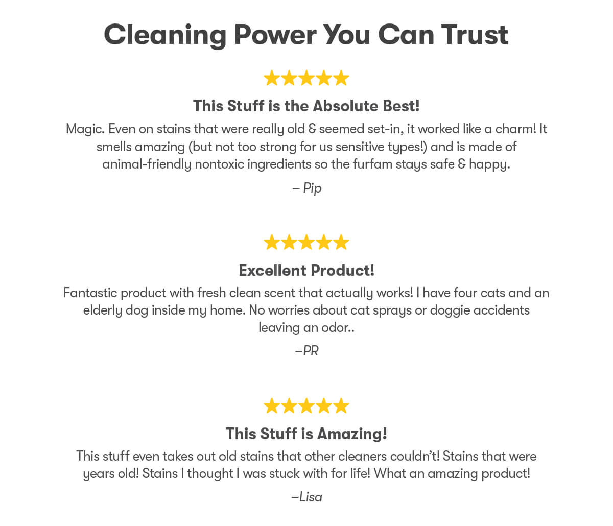 Cleaning Power You Can Trust