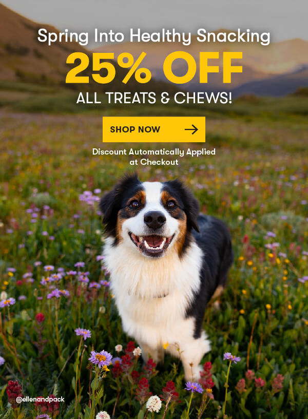 25% OFF All Treats & Chews