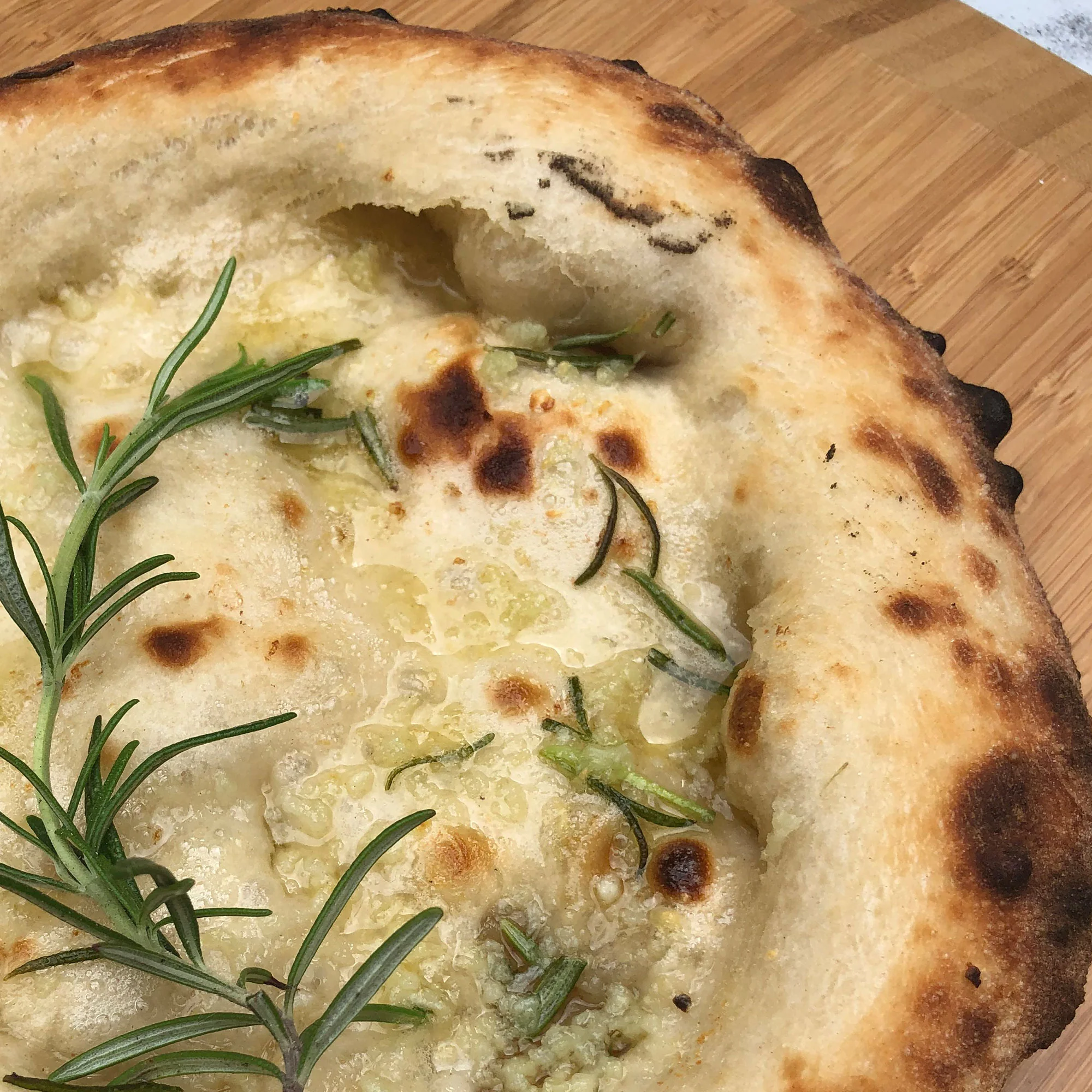 Garlic bread with rosemary
