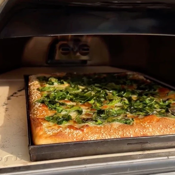 A classic grandma NY pizza
