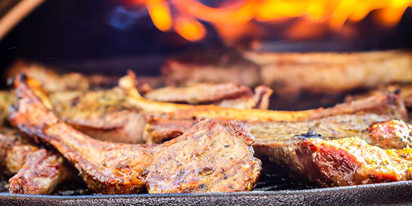 Herb-marinated lamb chops