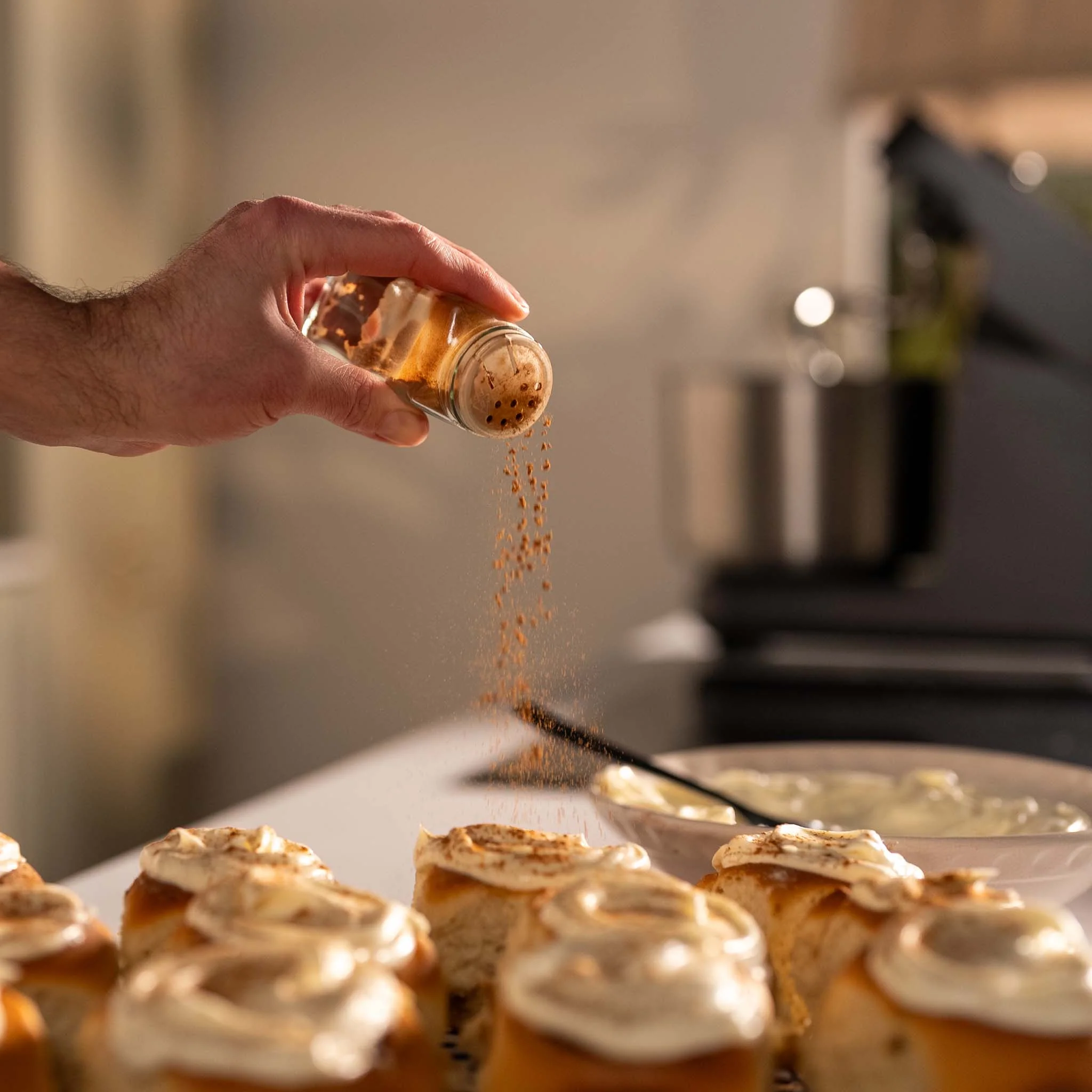 Cinnamon Buns with Cream Cheese Frosting