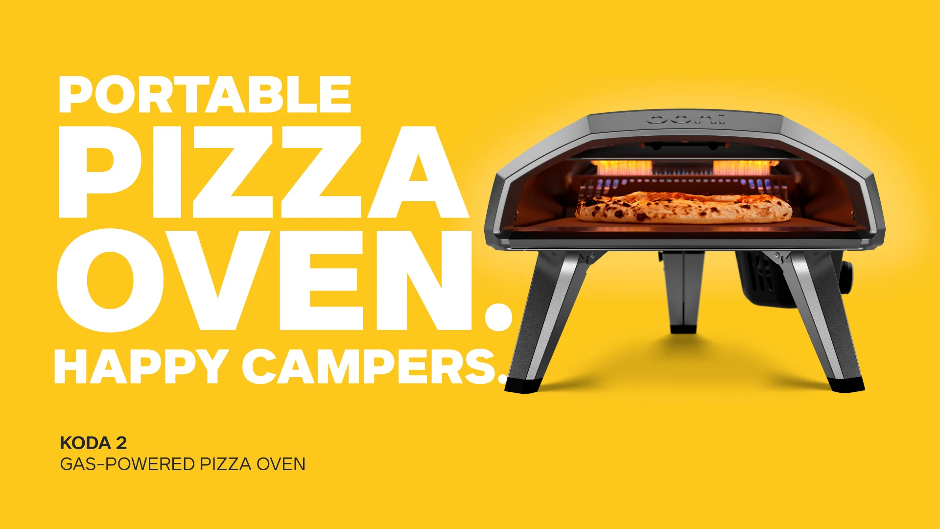 Portable pizza oven. Happy campers. Koda 2.