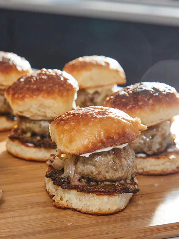 Cheesy Meatball Sharing Sliders