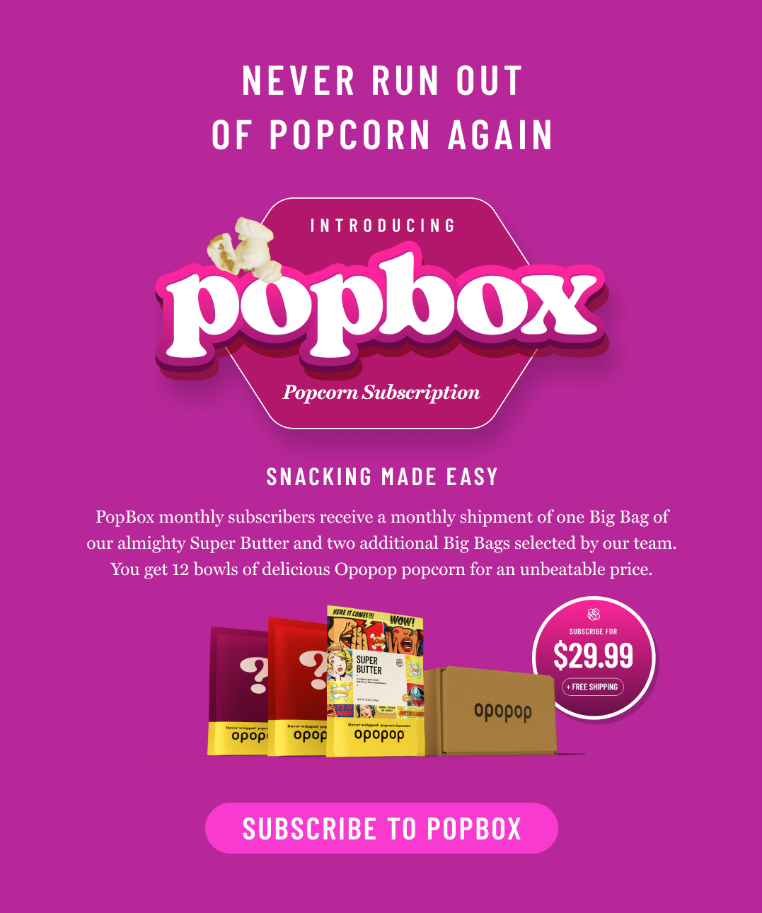 PopBox Subscription