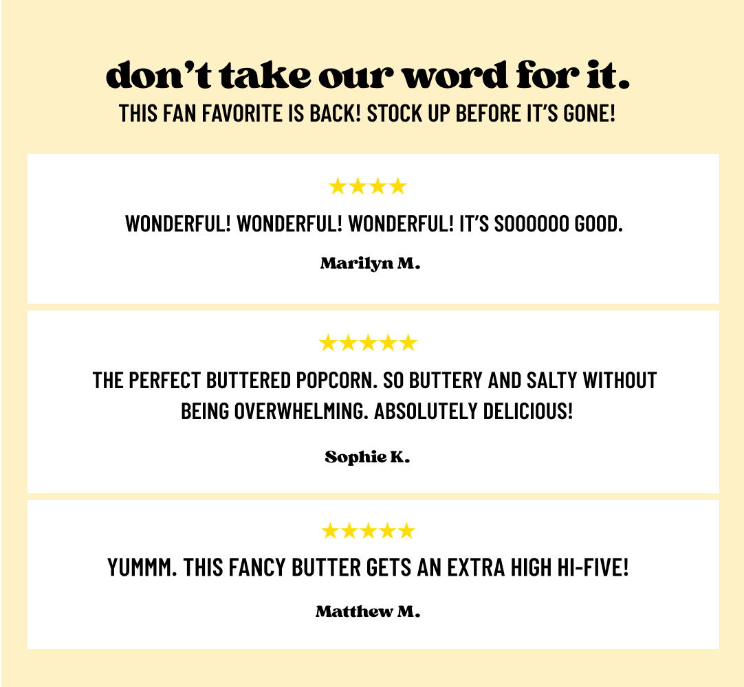 Fancy Butter Reviews