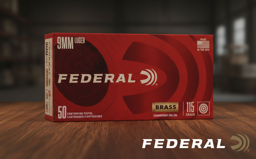 Federal Premium 9mm Luger 115 Gr FMJ, 50 Rounds