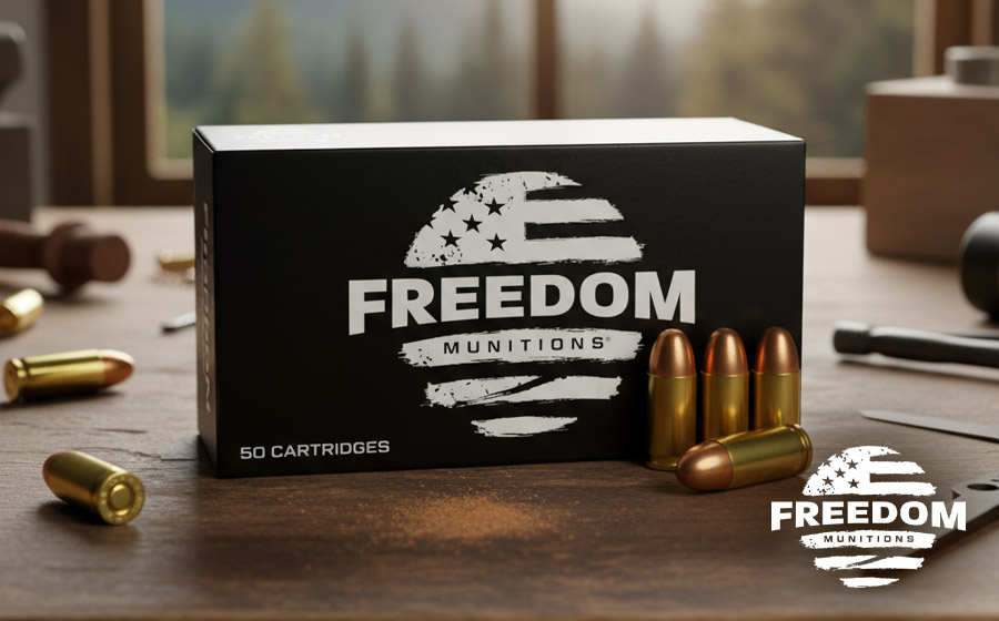 Freedom Munitions 9mm Luger 115 Gr RN, 50 Rounds