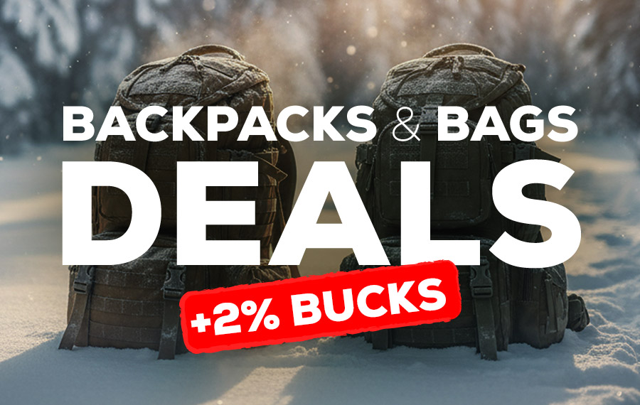 Backpacks & Bags Deals +2% Bucks