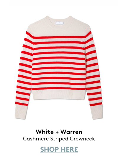 Cashmere Striped Crewneck