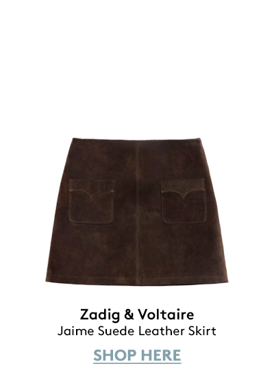 Jaime Suede Leather Skirt