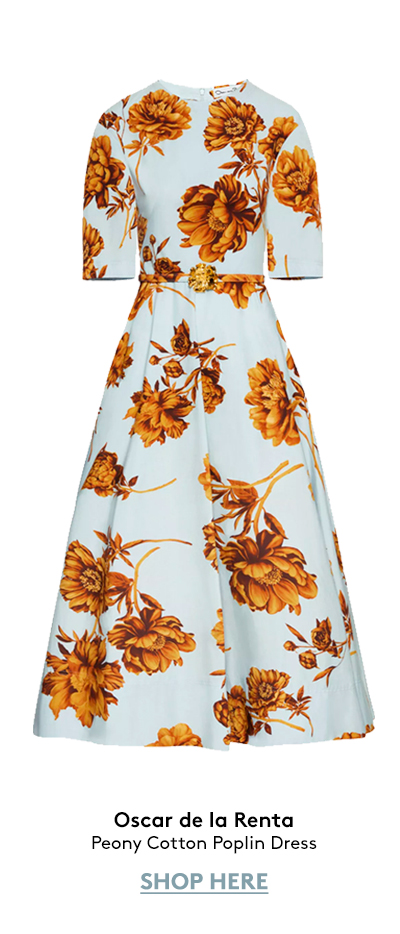 Peony Cotton Poplin Dress