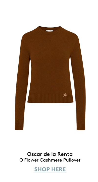 O Flower Cashmere Pullover