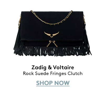 Rock Suede Fringes Clutch