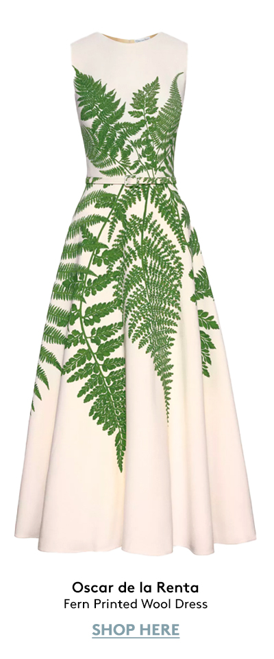 Fern Printed Wool Dress