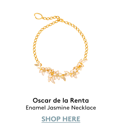 Enamel Jasmine Necklace